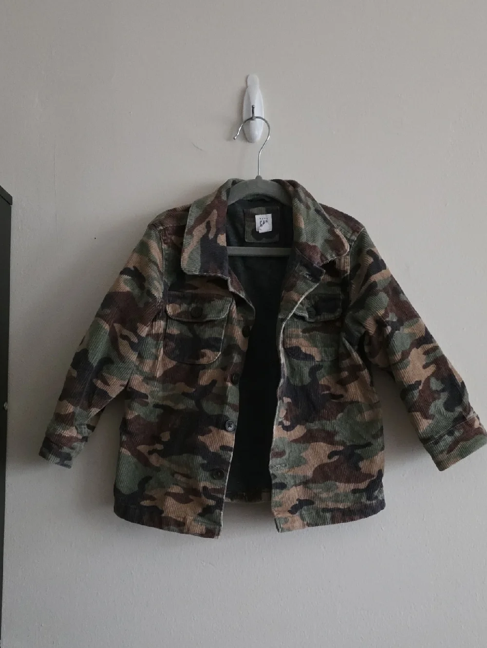 Gap Kids Size 3 Kids' Camouflage Utility Jacket - Green Camo